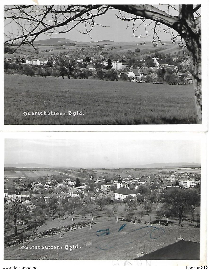 1941/42 - OBERSCHUTZEN , 2 Stk.  Gute Zustand,  2 Scan - Oberwart