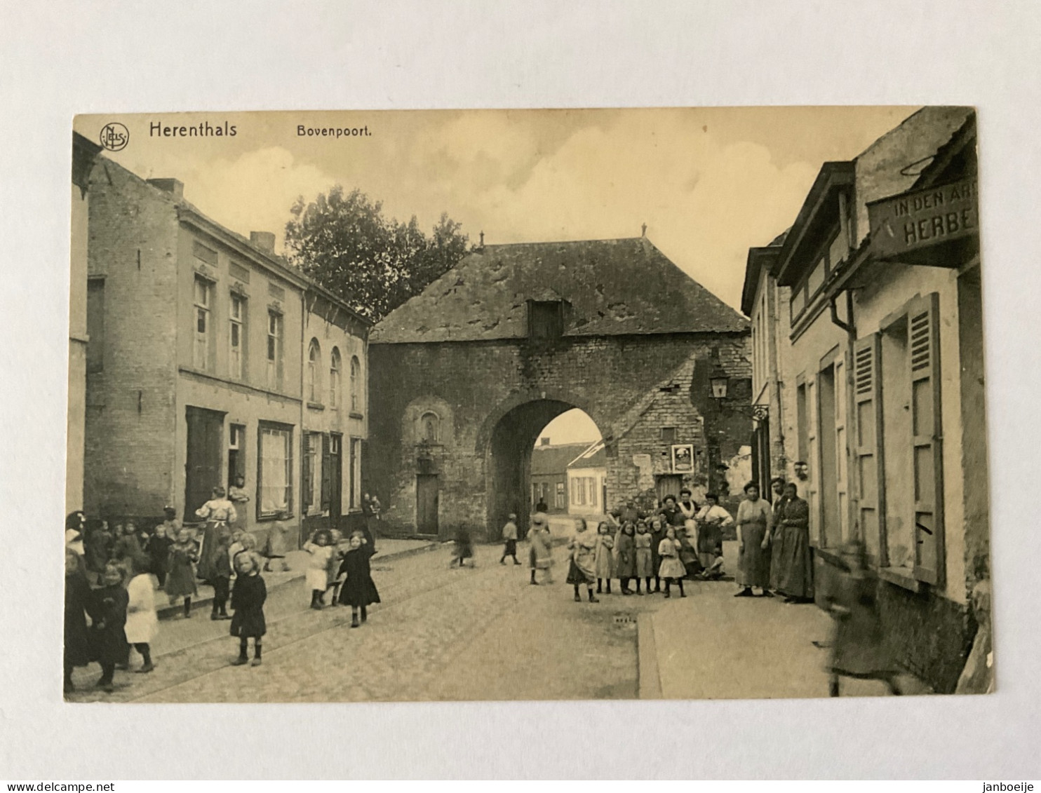 Herenthals Bovenpoort   Uitgave Van Gelder-Leysen. Gelopen 1912.  TOPKAART - Herentals