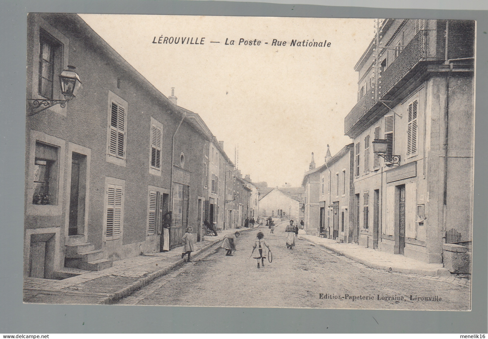 CP - 55 - Lérouville - Rue Nationale - La Poste - Lerouville
