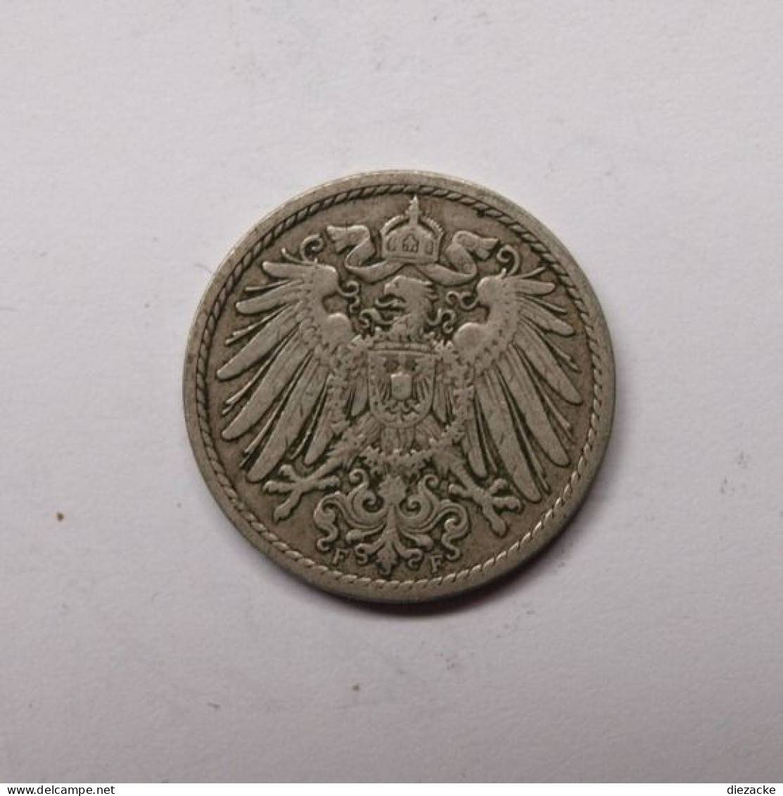 Kaiserreich 1895 F 5 Pfennig Großer Adler Vz (Fok17/2 - Andere & Zonder Classificatie