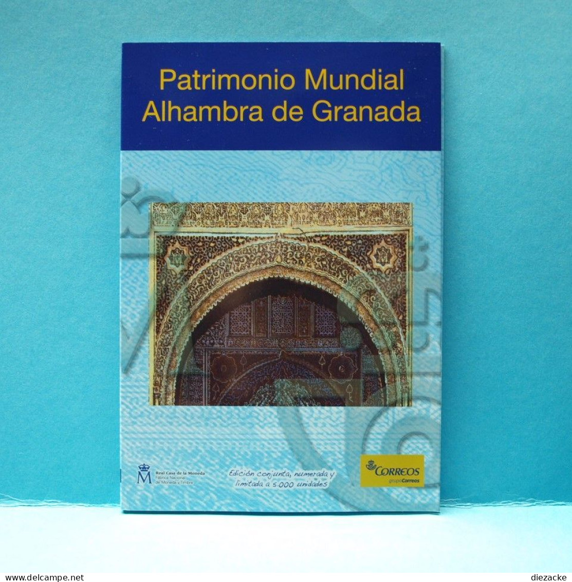 Spanien 2011 2 € Gedenkmünze Alhambra Im Folder Mit Briefmarkenblock BU (M4129 - Other & Unclassified