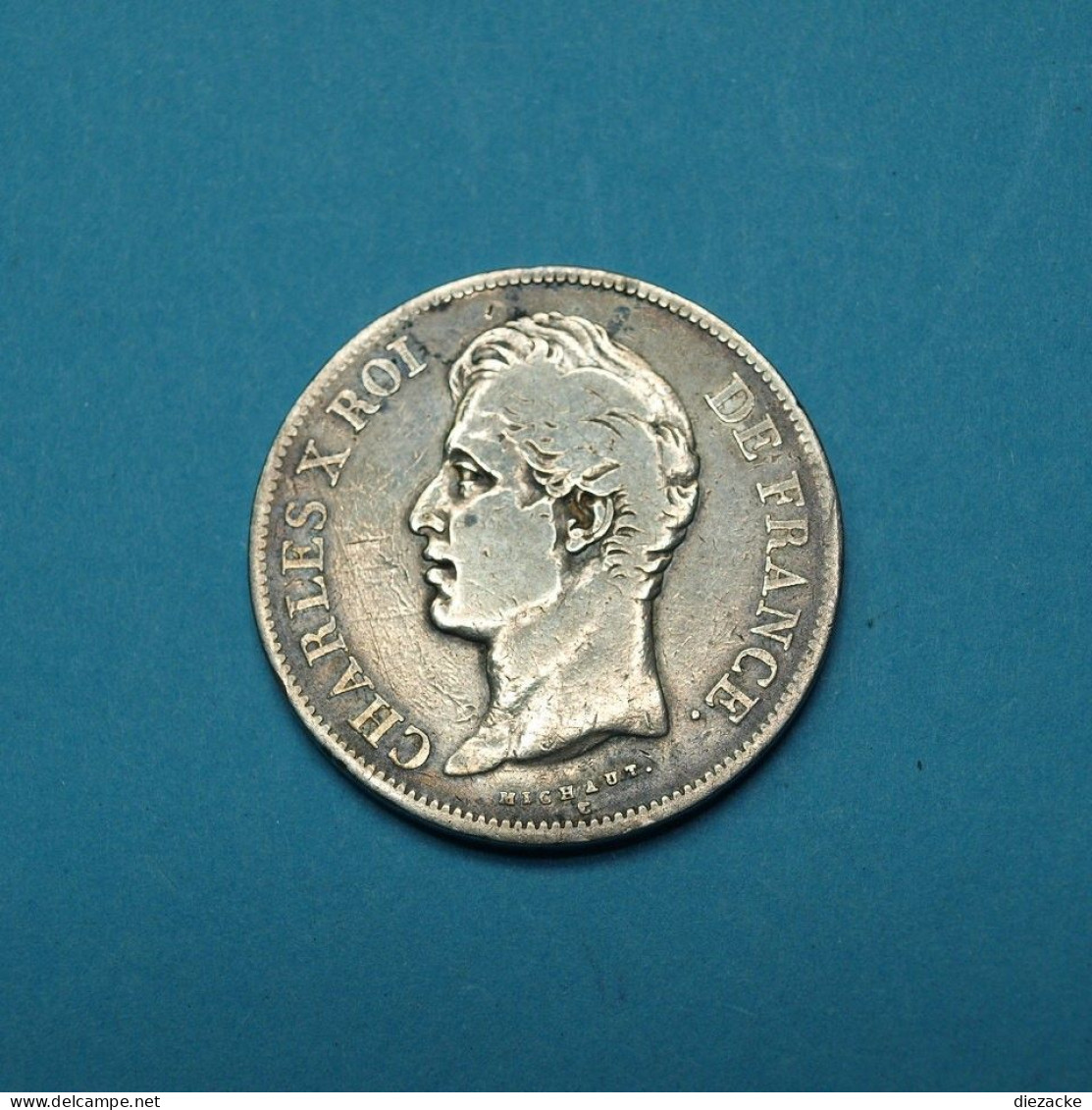 Frankreich 1828 W 5 Franc Charles X. (Mük14/1 - Autres & Non Classés