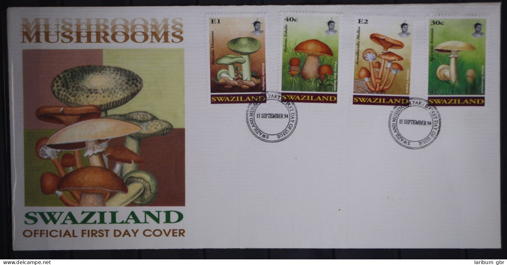 Swaziland 636-639 Gestempelt Als FDC/ Pilze #GC047 - Swaziland (1968-...)