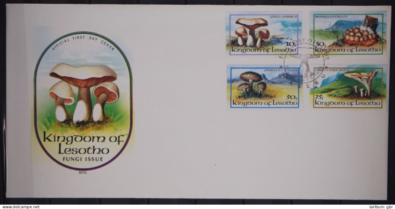 Lesotho 411-414 Gestempelt Als FDC / Pilze #GC124 - Lesotho (1966-...)