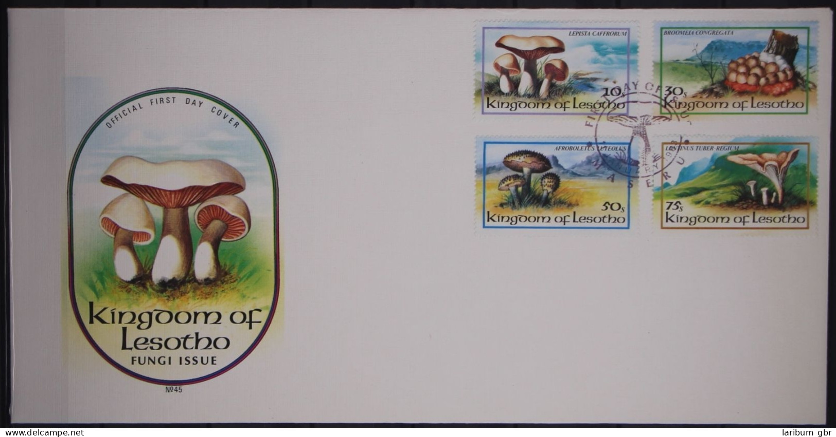 Lesotho 411-414 Gestempelt Als FDC / Pilze #GC118 - Lesotho (1966-...)