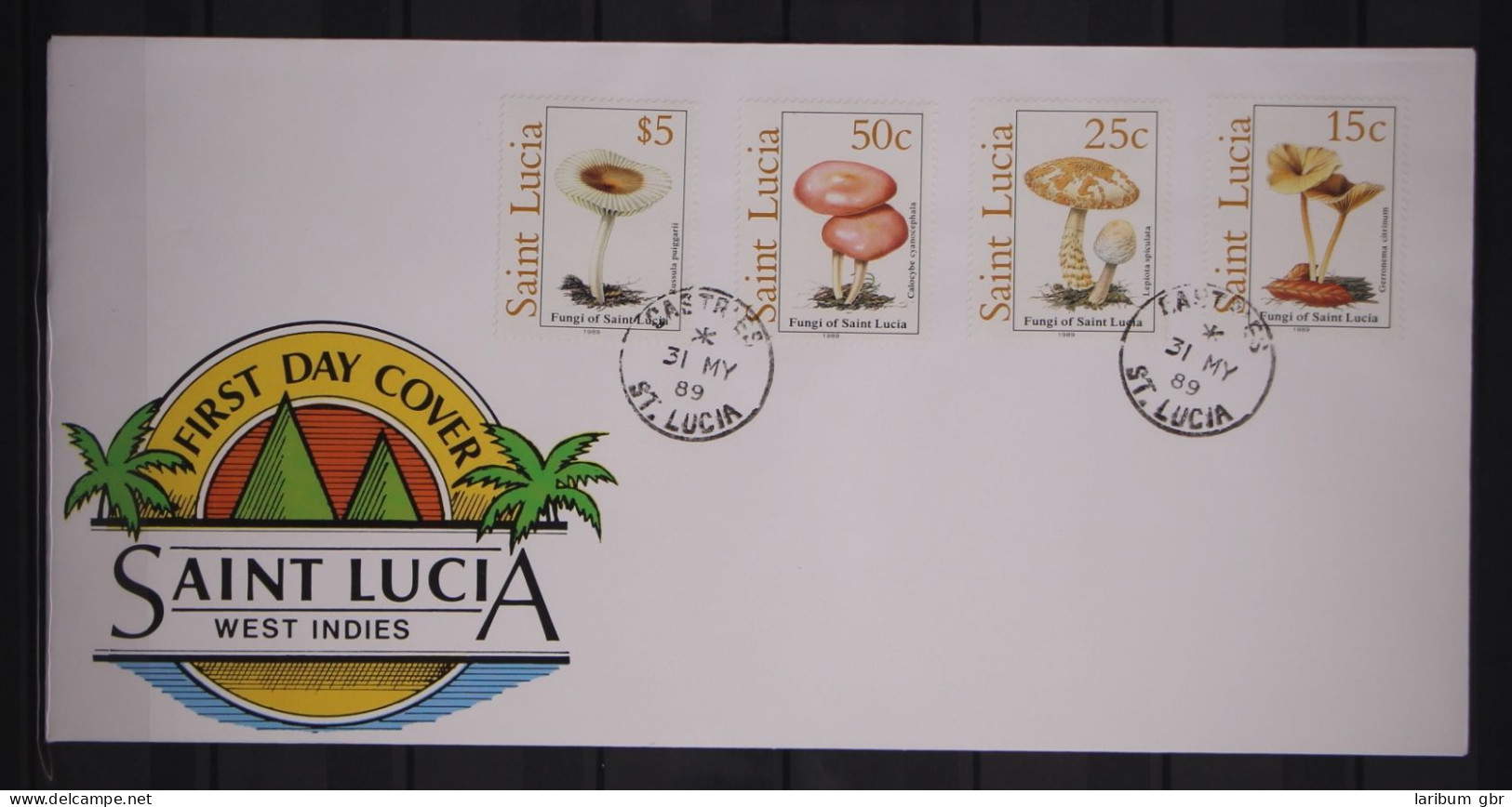 St. Lucia 948-951 Gestempelt Als FDC / Pilze #GC149 - St.Lucie (1979-...)