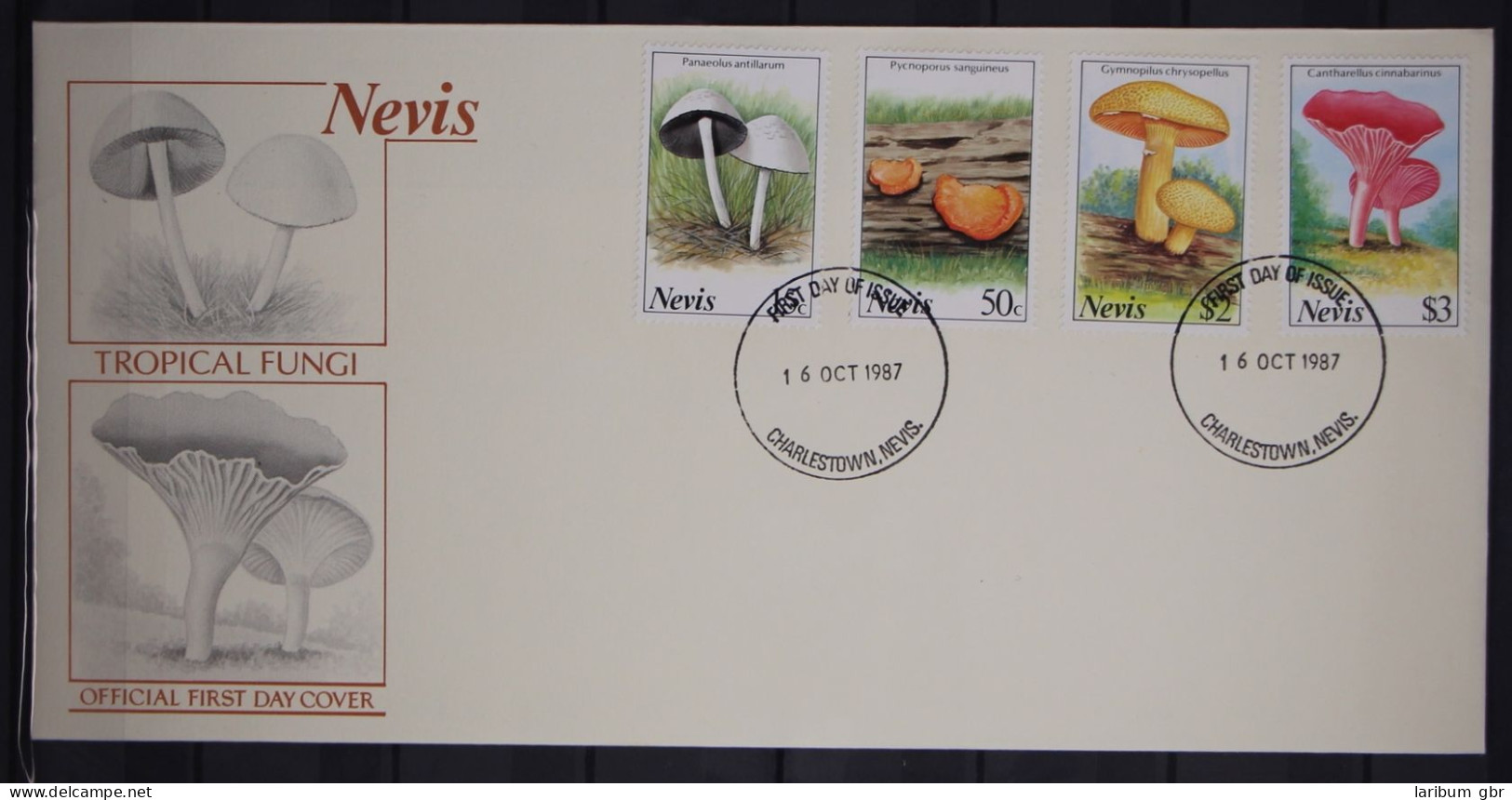 Nevis 475-478 Postfrisch Als FDC / Pilze #GC273 - St.Kitts-et-Nevis ( 1983-...)