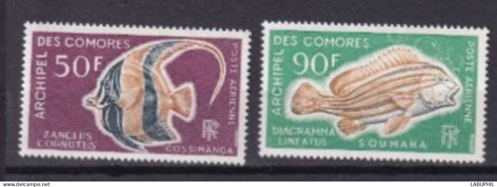 COMORES  NEUF MNH ** Poste Aerienne 1968 Faune Poissons - Unused Stamps