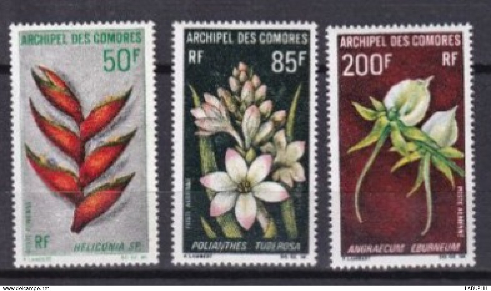 COMORES  NEUF MNH ** Poste Aerienne 1969 Fleurs - Unused Stamps
