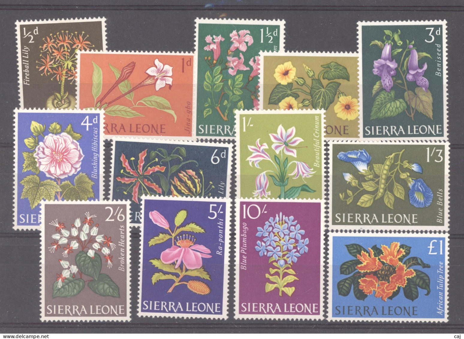 Sierra Leone :  Yv  213-25  **   Fleur - Flower - Sierra Leone (1961-...)