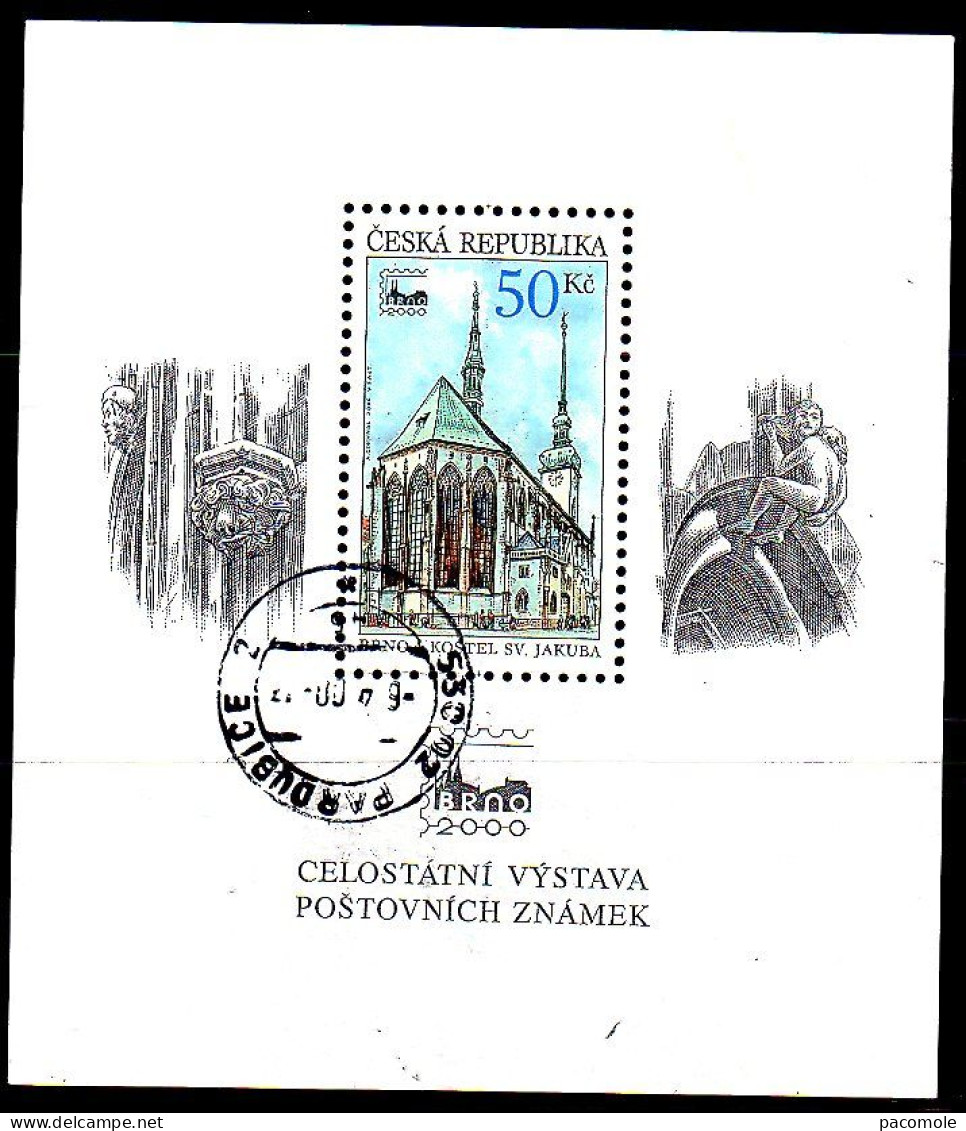 Tchéquie - église Saint Jacob à Brno - Used Stamps
