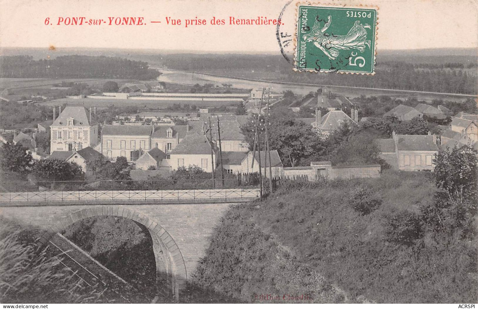 89  Pont-sur-Yonne  Vue Panoramique Aérienne Prise Des Renardières (scanR/V)   N° 21 \MR8006 - Pont Sur Yonne