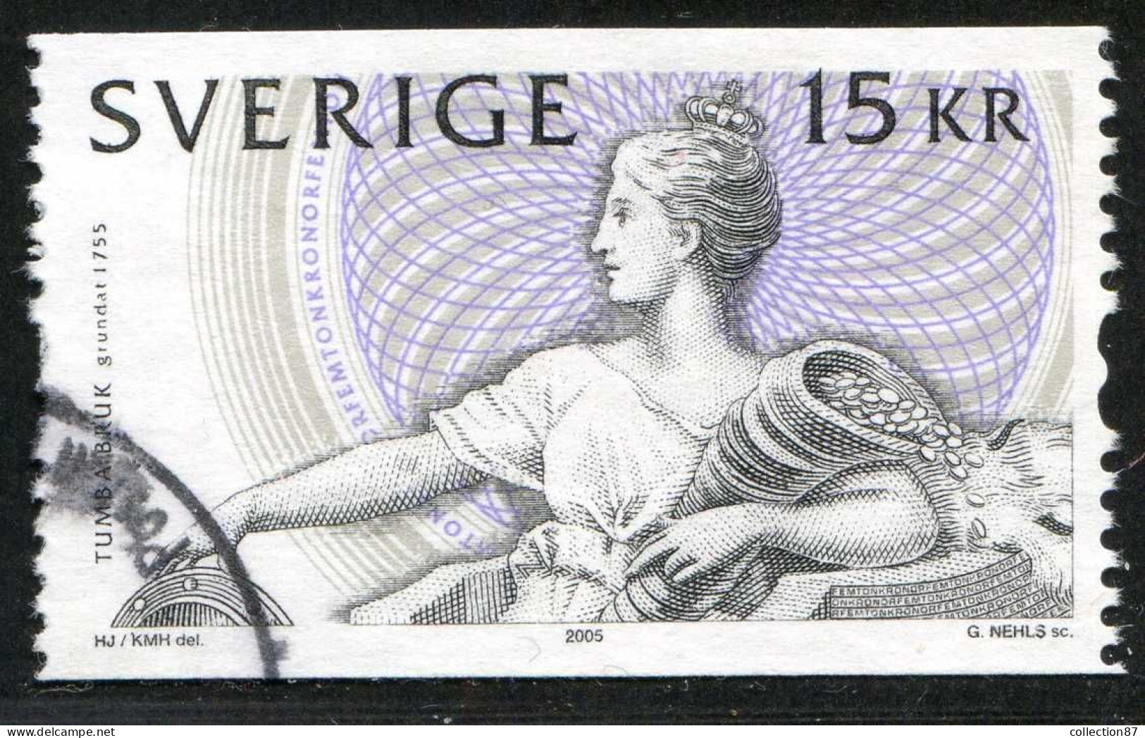 Réf 77 < SUEDE Année 2005 < Yvert N° 2464 Ø Used < SWEDEN - Mère SVEA Et Corne D'abondance - Oblitérés