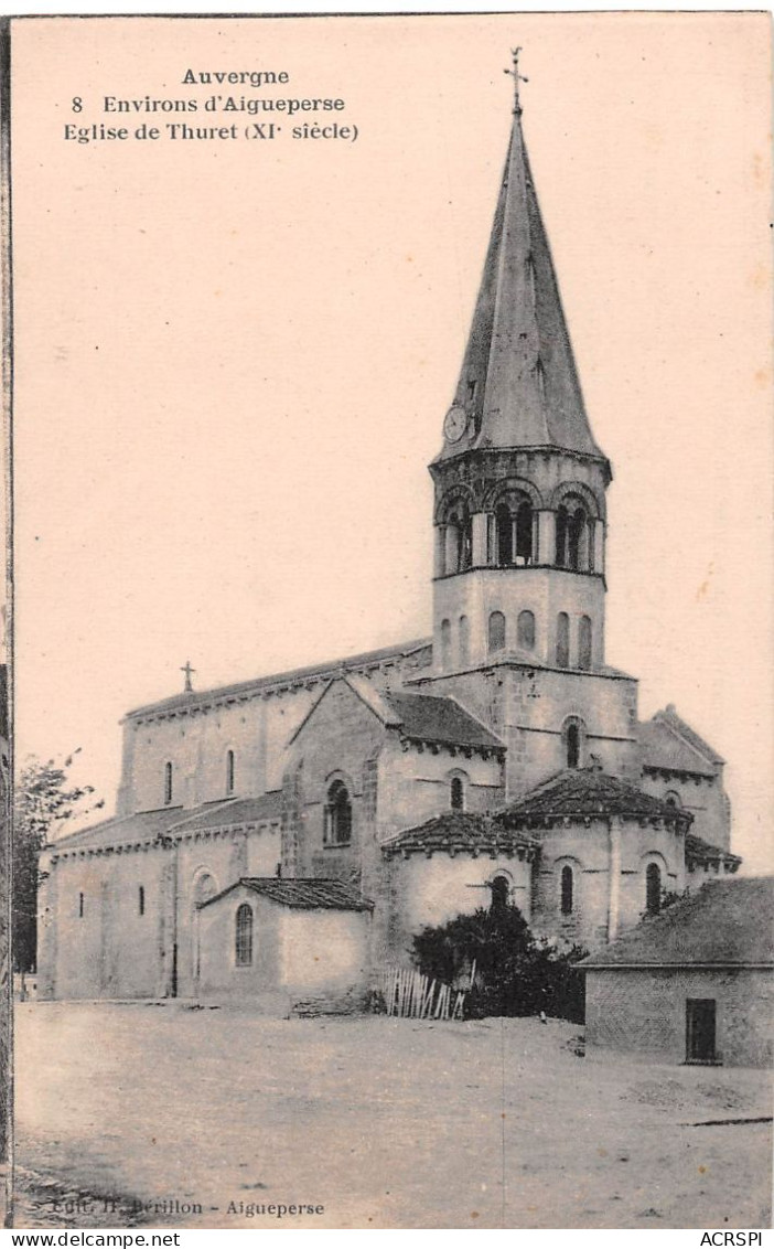 63  église De THURET Environs D'Aigueperse  (Scan R/V) N°   31   \MR8031 - Aigueperse