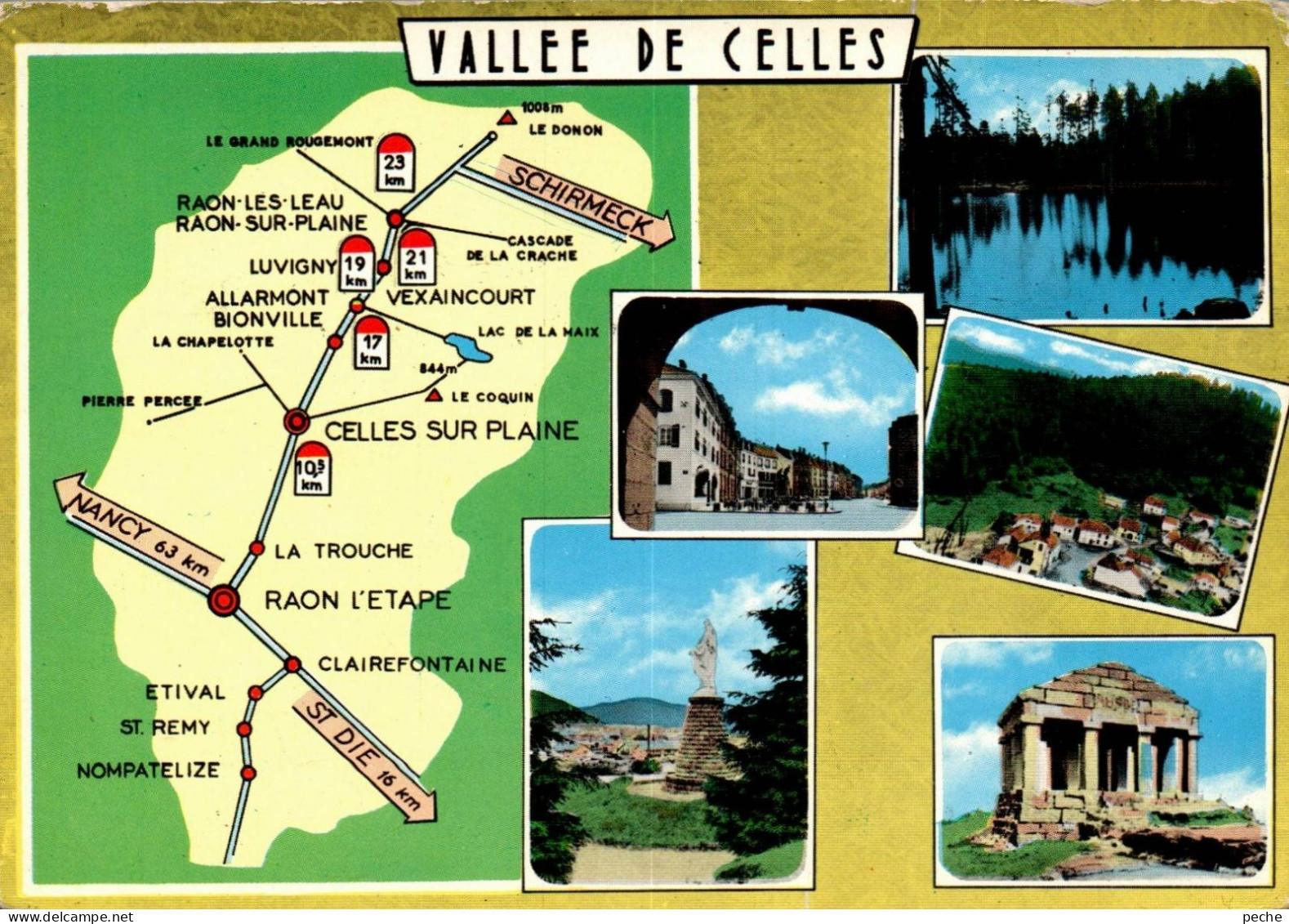 N°2283 Z -cpsm Vallée De Celles - Cartes Géographiques