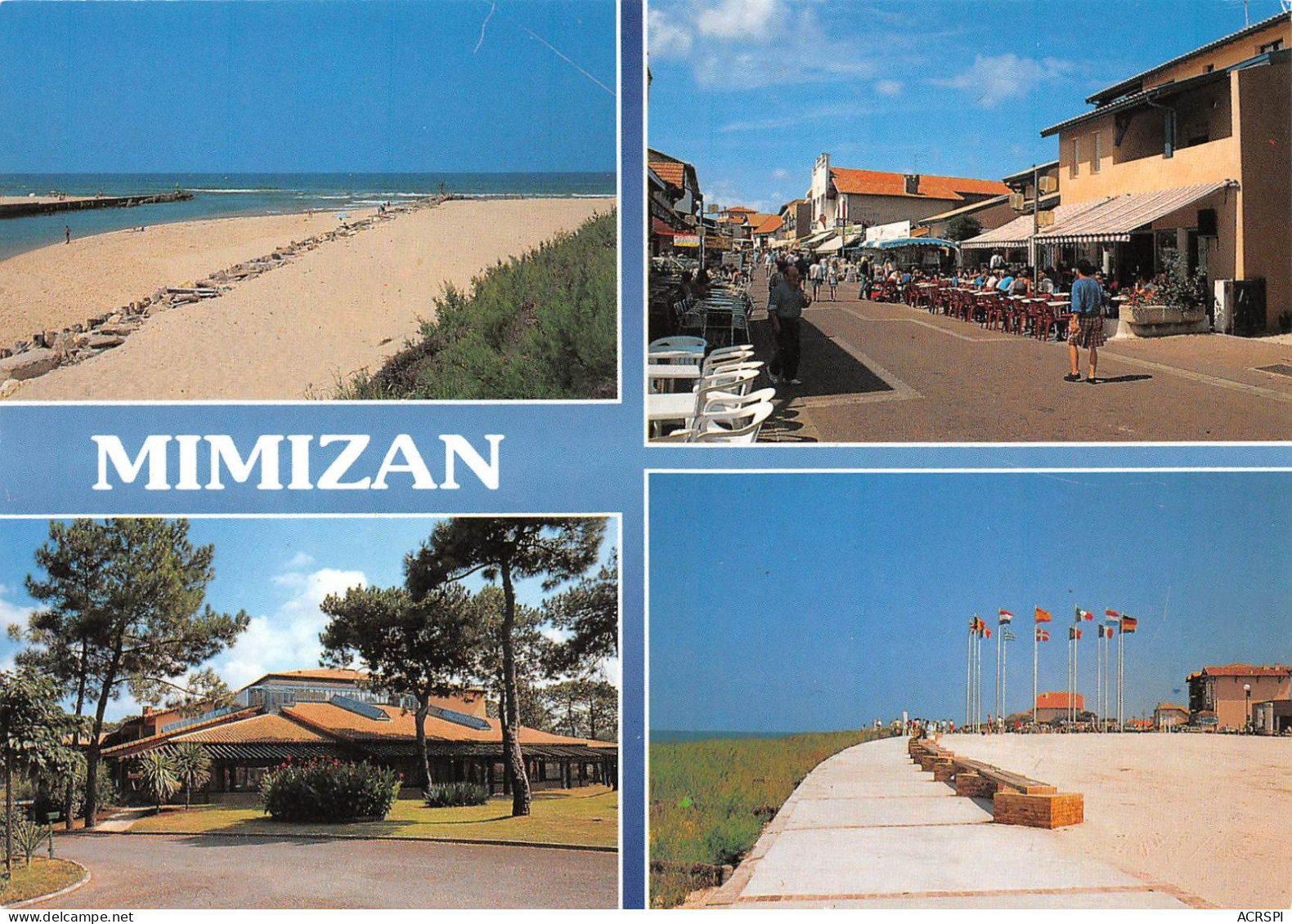 40   MIMIZAN Divers Vues Rue Pietonne Et Le Courant  (Scan R/V) N°    46    \MR8023 - Mimizan Plage