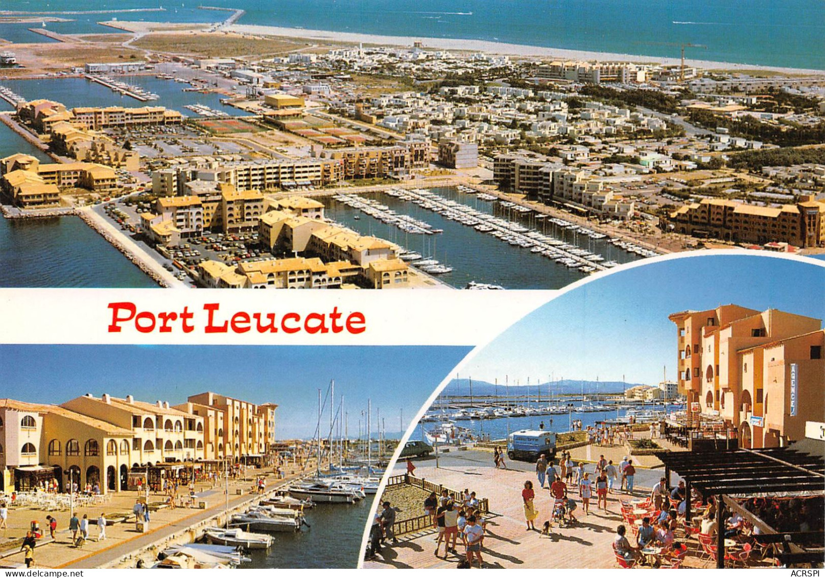 11 PORT LEUCATE  Multivue Port Et Plage  Vue Aérienne     (Scan R/V) N°   28    \MR8076 - Leucate