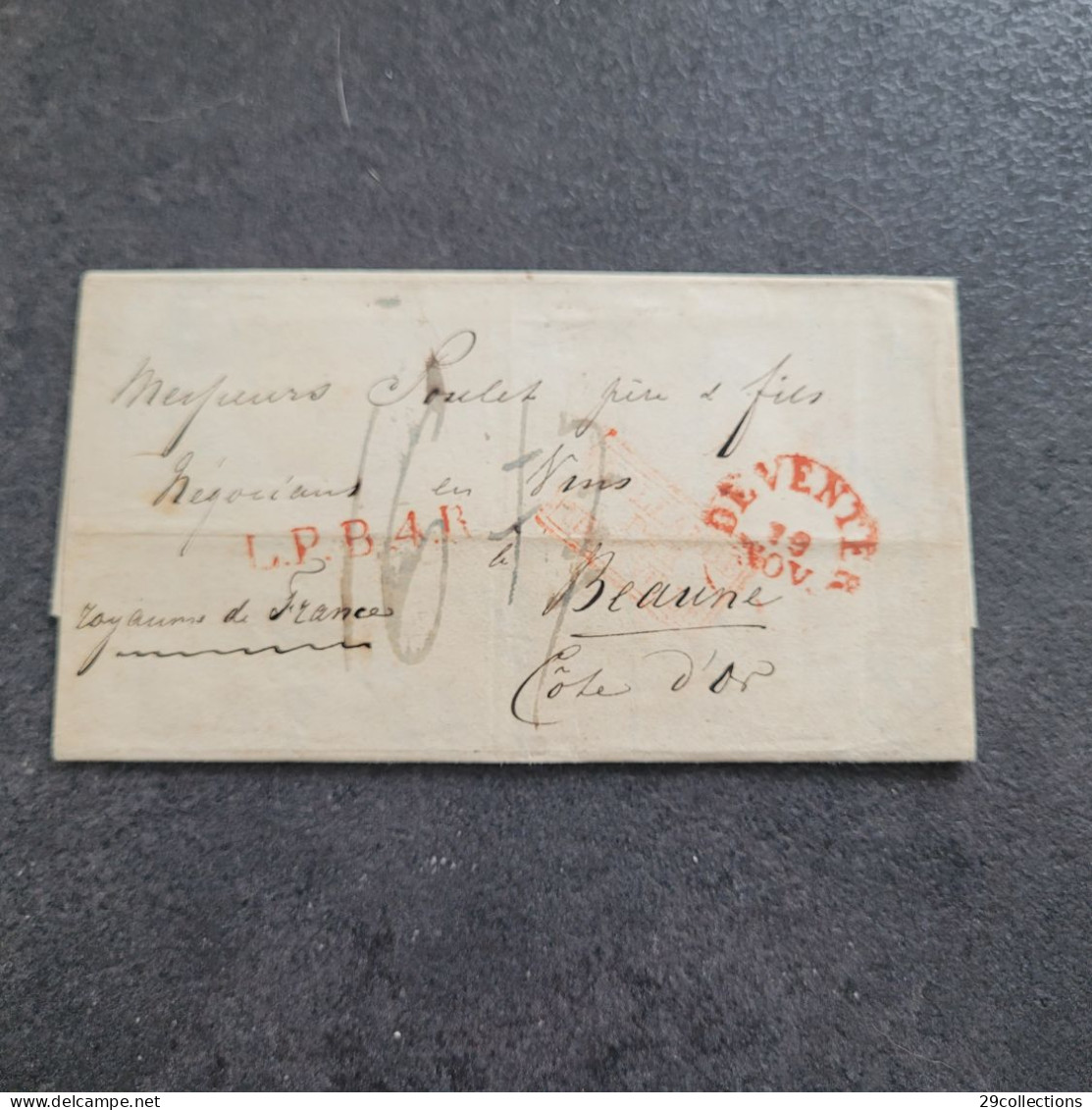 Autographe 1835 Baron VAN HEECKEREN(1808-1875) Militaire & Chambellan De GUILLAUME I° Roi Des Pays-Bas - Personaggi Storici