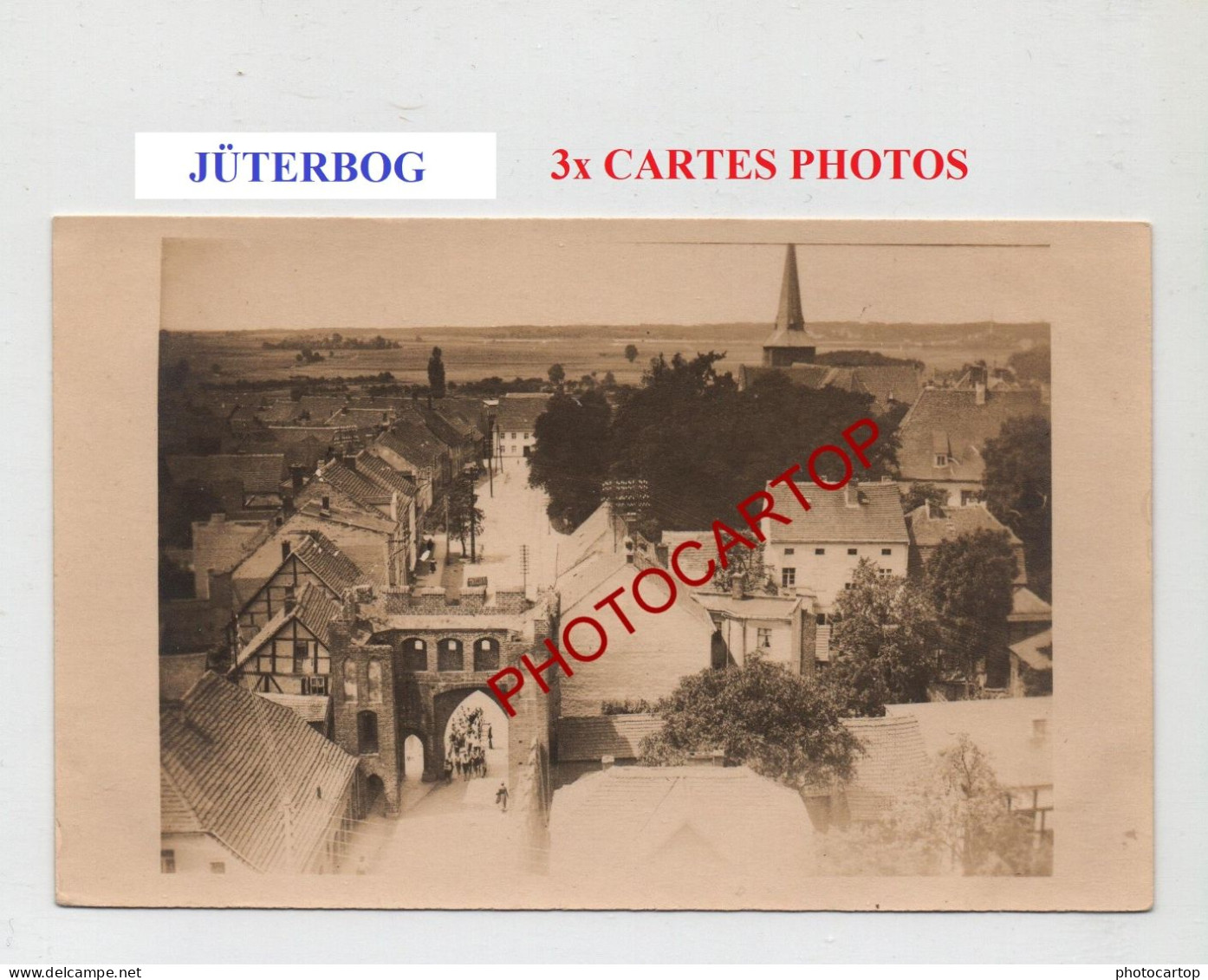 JÜTERBOG-3x CARTES PHOTOS Allemandes-GUERRE 14-18-1 WK-Militaria- - Jüterbog