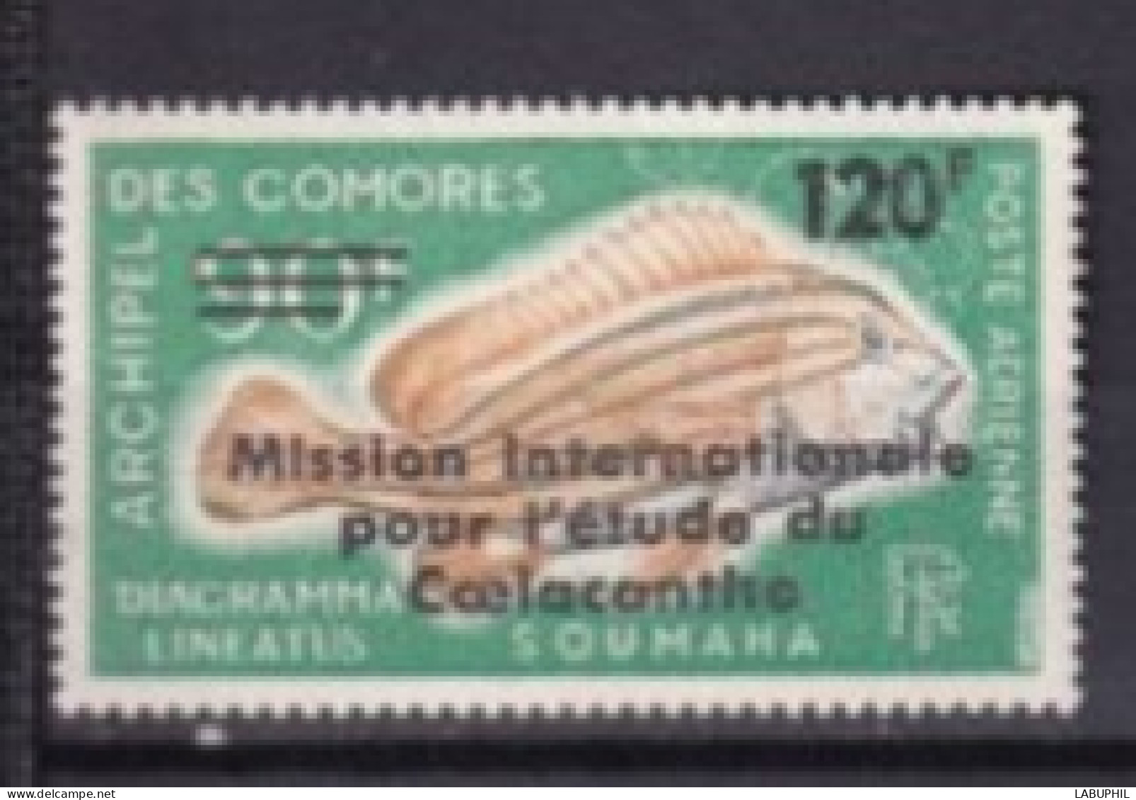 COMORES  NEUF MNH ** Poste Aerienne 1973 Poisson Surchargé - Unused Stamps