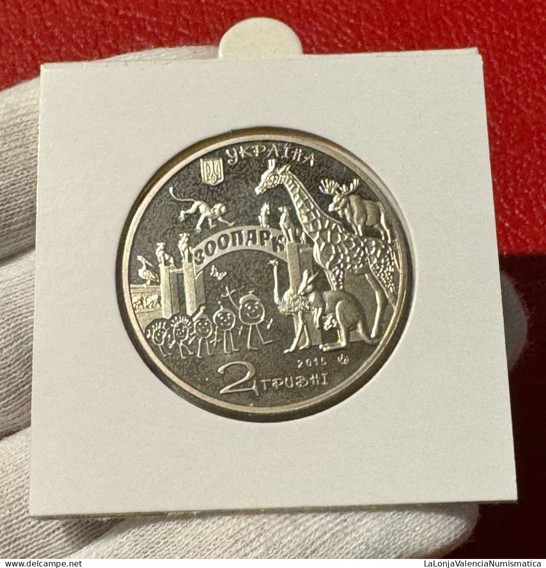 Ucrania Ukraine 2 Hryvni Kharkiv Zoo 2015 Km 763 Sc Unc - Ukraine