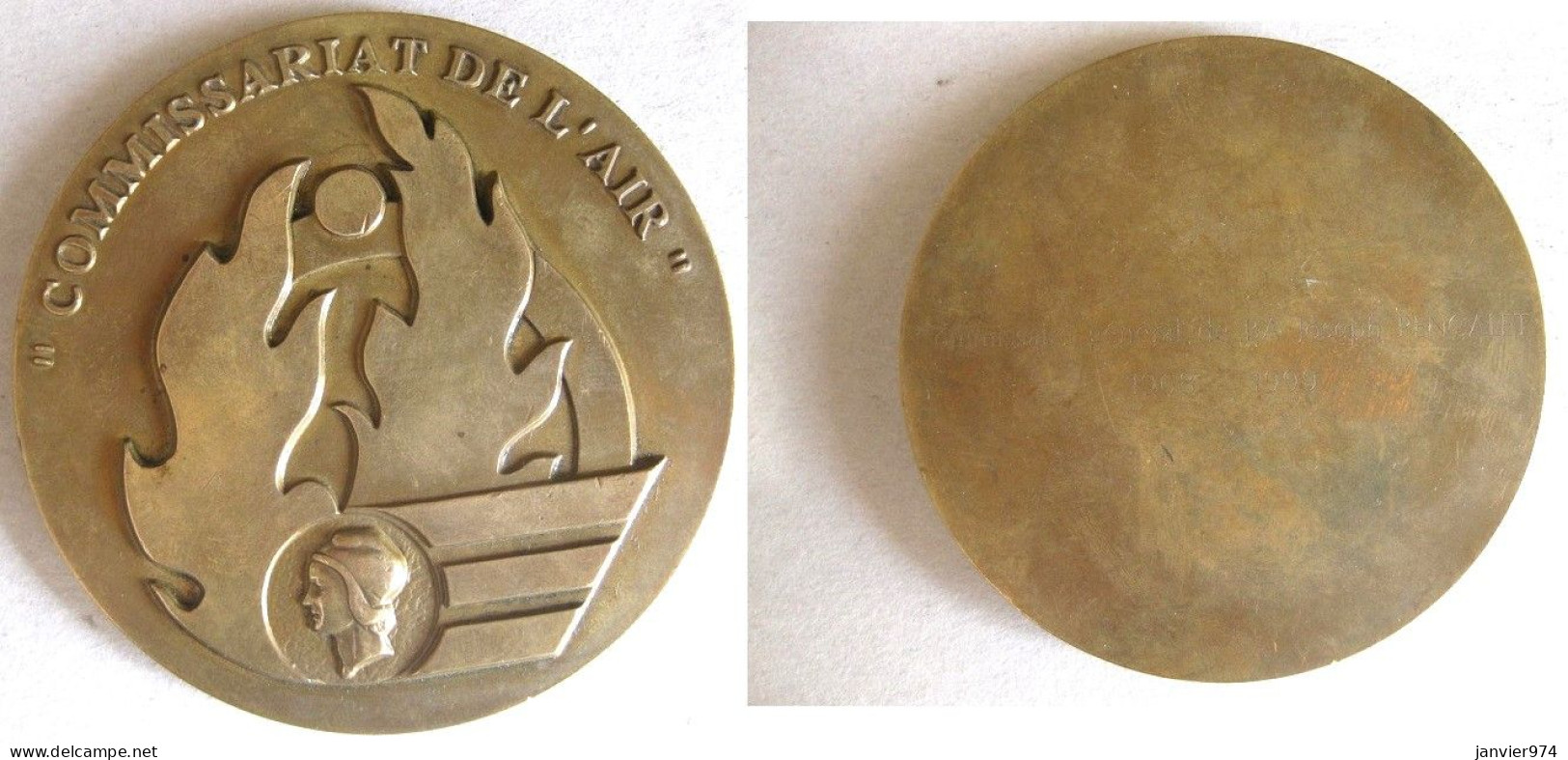 Médaille Commissariat De L’Air, Attribué Commissaire Général De Brigade Aérienne Pencalet 1999 - Sonstige & Ohne Zuordnung