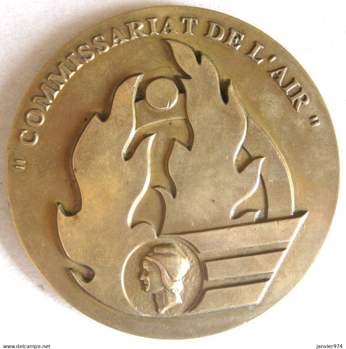 Médaille Commissariat De L’Air, Attribué Commissaire Général De Brigade Aérienne Pencalet 1999 - Other & Unclassified
