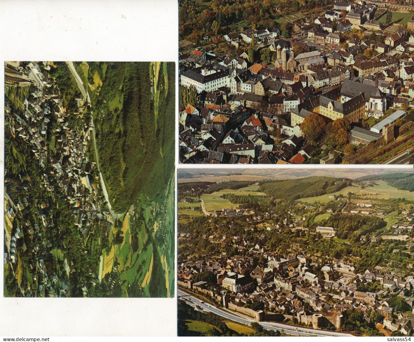 ALLEMAGNE - DEUTSCHLAND - Bad Münstereifel - 3 Cartes AK - Vues Aériennes - Bad Münstereifel