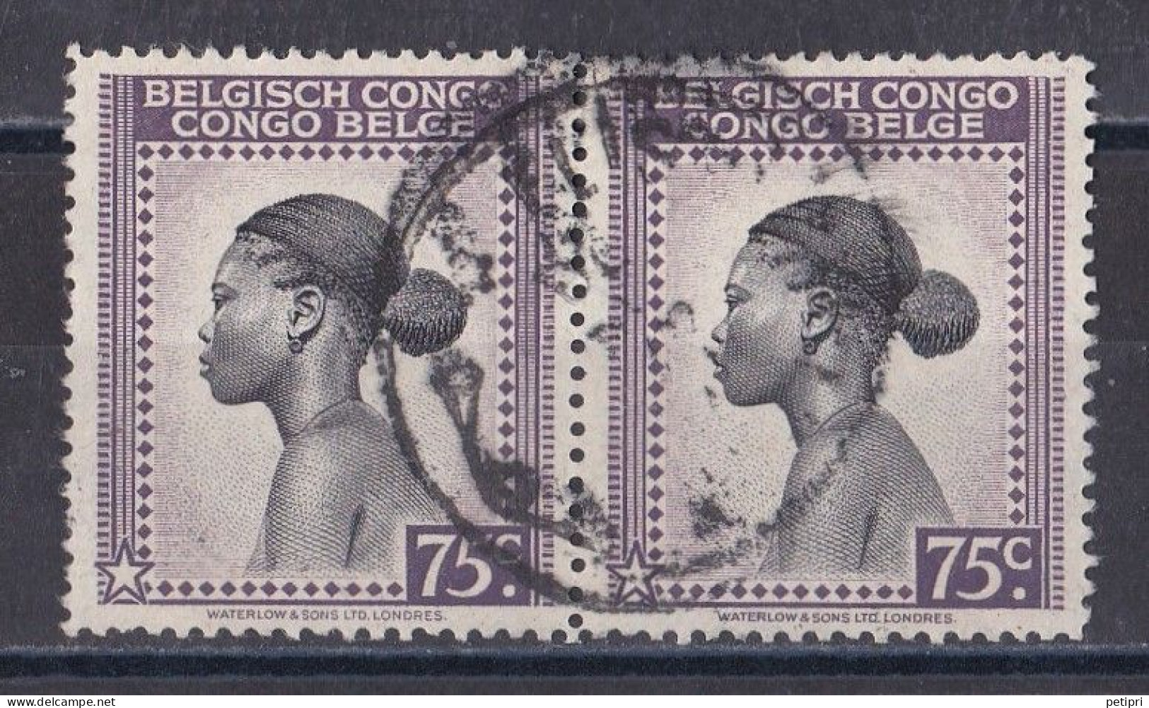 Congo Belge   N°  236 Paire  Oblitérée - Gebraucht