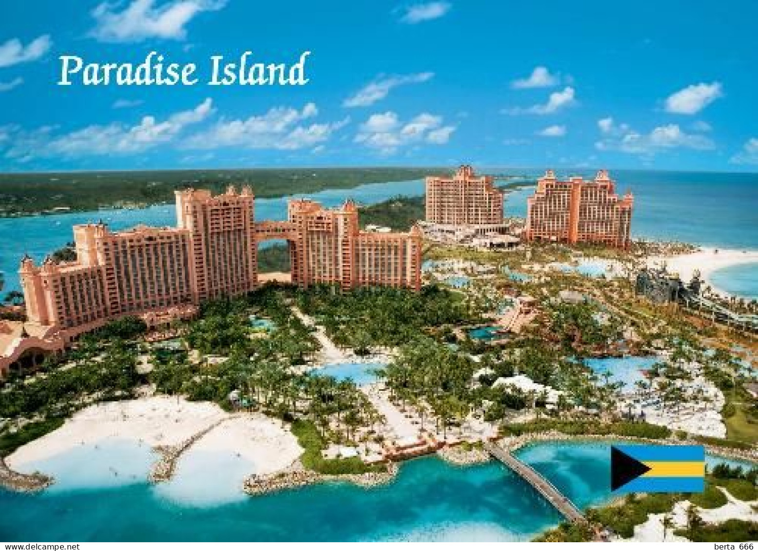 Bahamas Paradise Island New Postcard - Bahama's