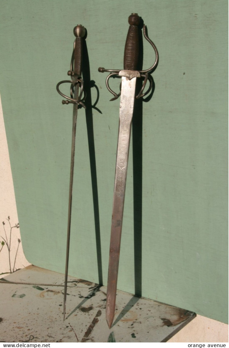 Lot De 2 épées Toledo Colada Del Cid - Knives/Swords