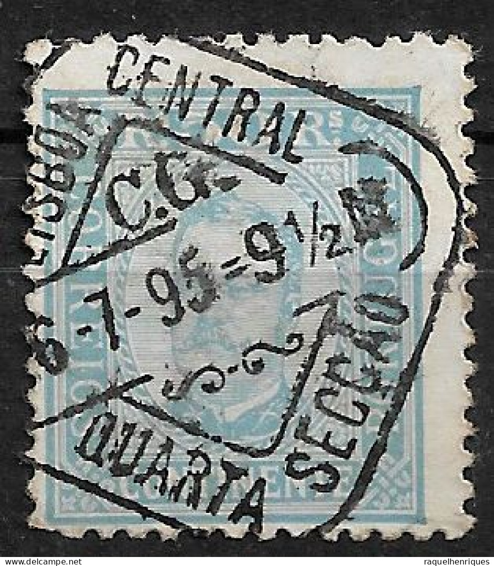 PORTUGAL 1892 D. CARLOS I 50R P:11.5 CARIMBO (NP#94-P24-L2) - Gebraucht