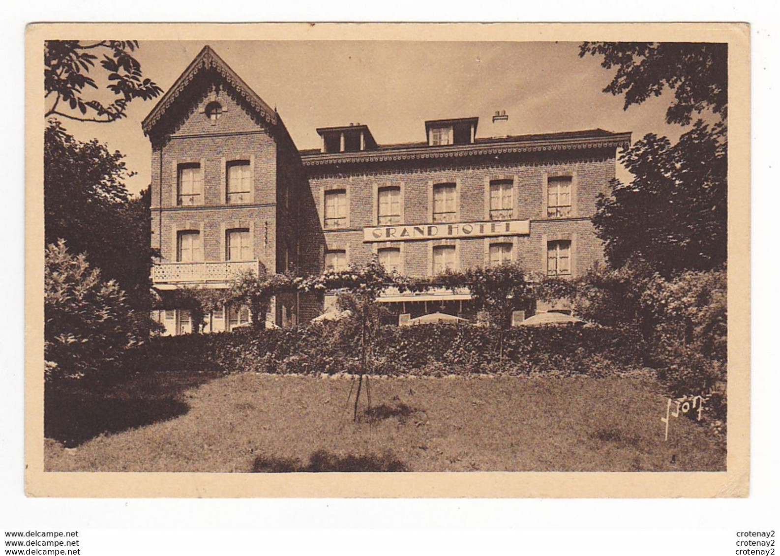 76 BERNEVAL SUR MER Le Grand Hôtel M. LAMBERT Propriétaire Edition Spéciale Du Grand Hôtel VOIR DOS - Berneval