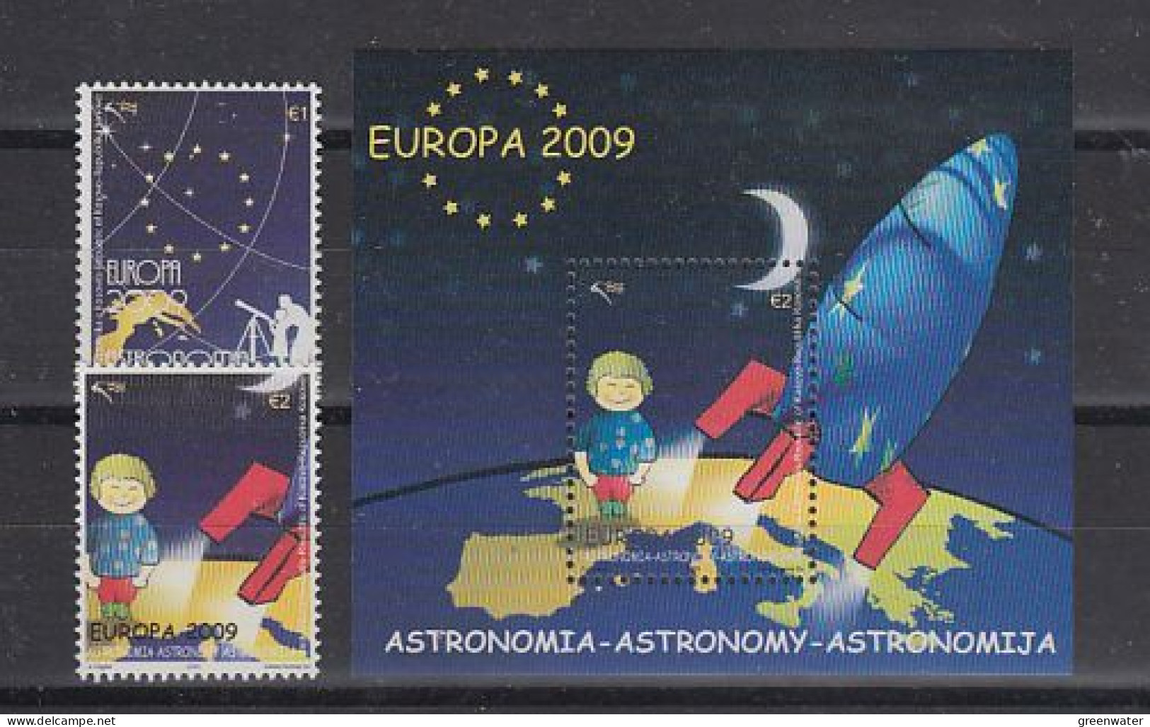 Europa Cept 2009 Kosovo2v + M/s ** Mnh (59327) - 2009