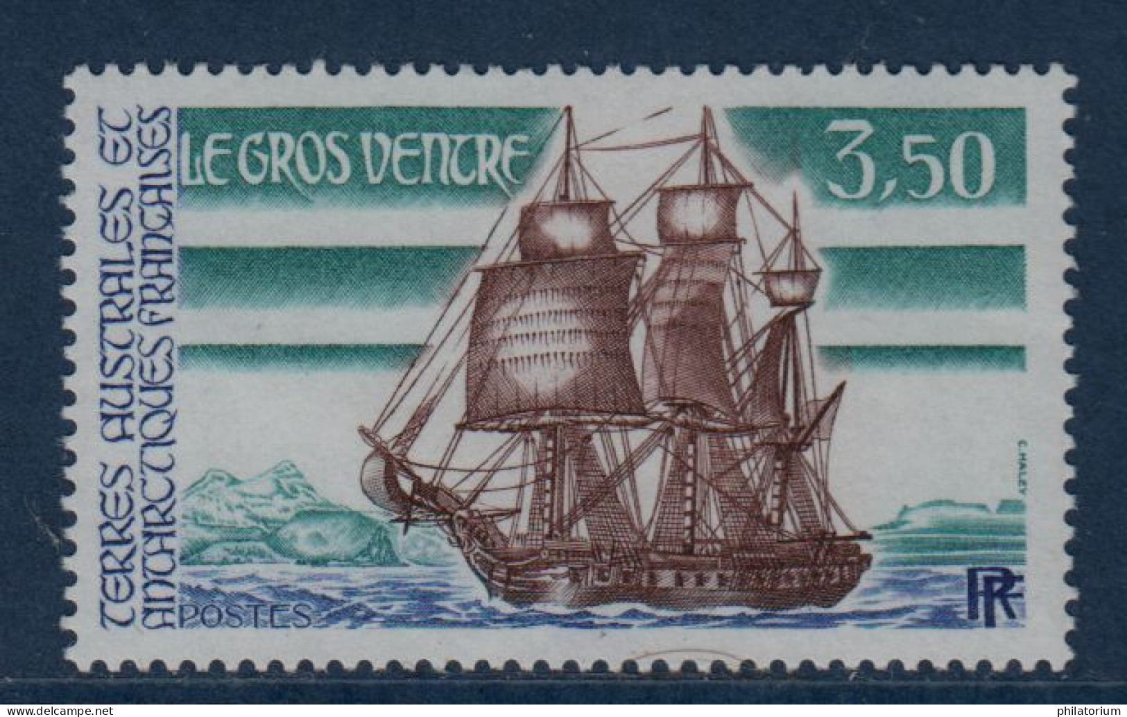 TAAF, **,  Yv 135, Mi 236, SG 237, Bateau "Le Gros Ventre", - Nuovi