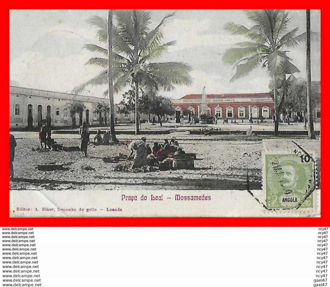 CPA MOSSAMEDES (Angola)    Praça Do Leal, Animé...CO1406 - Angola