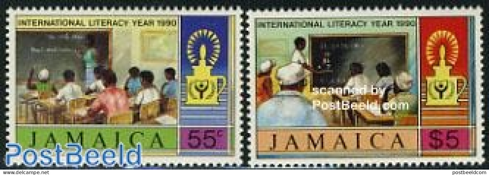 Jamaica 1990 Education 2v, Mint NH - Jamaique (1962-...)