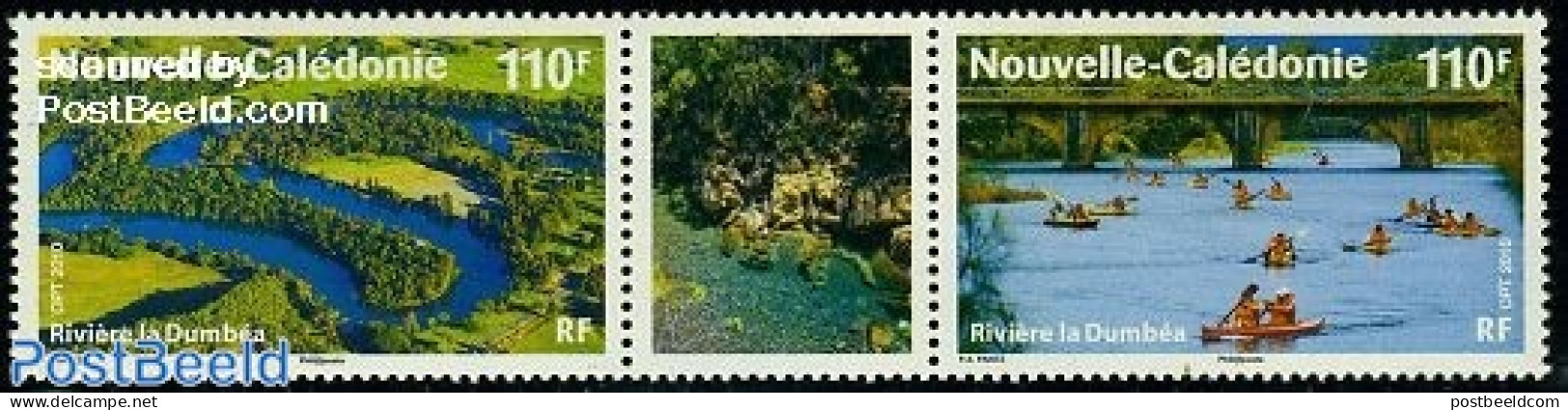 New Caledonia 2010 La Dumbea River 2v+tab [:T:], Mint NH, Transport - Ships And Boats - Bridges And Tunnels - Unused Stamps
