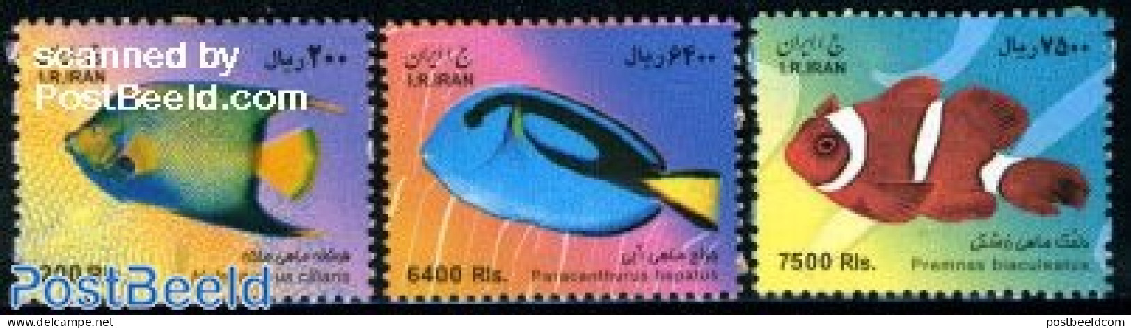 Iran/Persia 2009 Fish 3v, Mint NH, Nature - Fish - Pesci