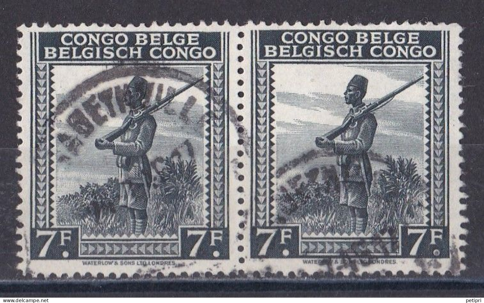 Congo Belge N°  265  Paire Oblitéré - Gebruikt