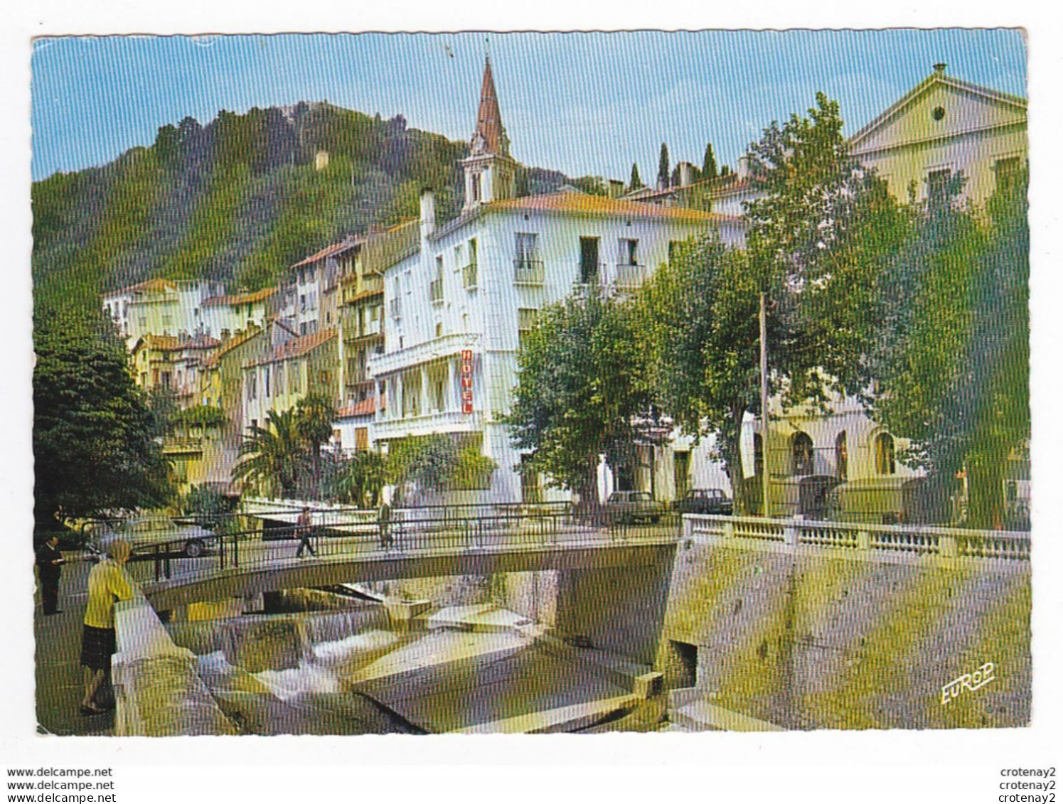 66 AMELIE LES BAINS Vers Céret N°96 Les Bords Du MONDONY Hôtel Citroën Tube Peugeot 404 LE VALLESPIR En 1968 - Amélie-les-Bains-Palalda