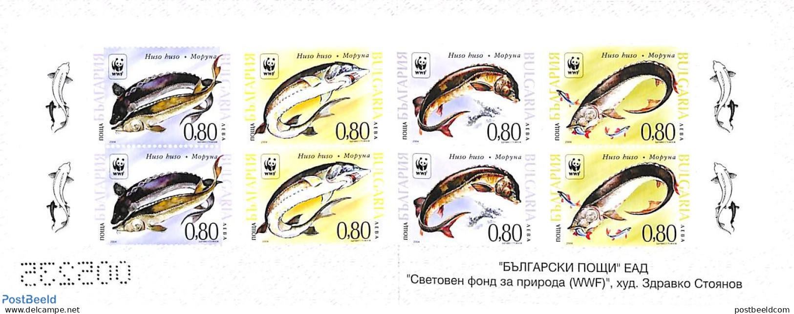 Bulgaria 2004 WWF, Fish Booklet, Mint NH, Nature - Animals (others & Mixed) - Fish - World Wildlife Fund (WWF) - Unused Stamps
