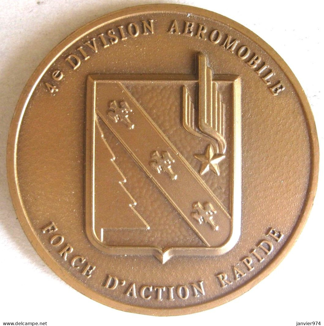 Médaille En Bronze 4e Division Aéromobile. Force D’Action Rapide - Autres & Non Classés