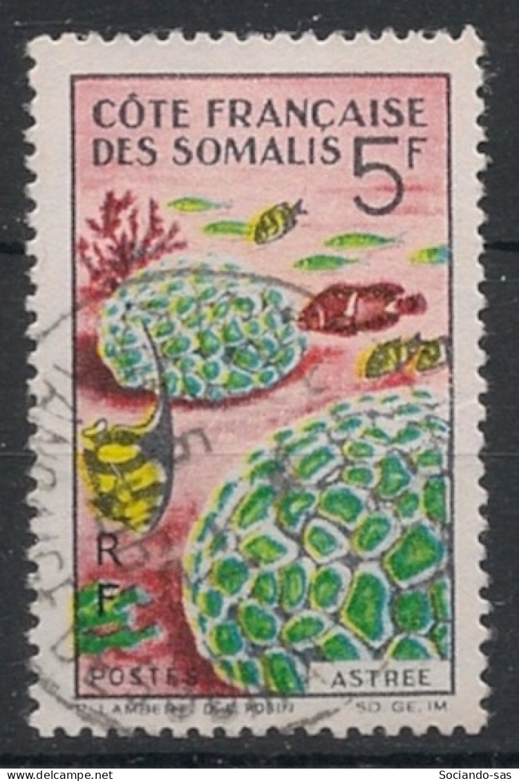 COTE DES SOMALIS - 1963 - N°YT. 316 - Faune Corallienne - Oblitéré / Used - Used Stamps