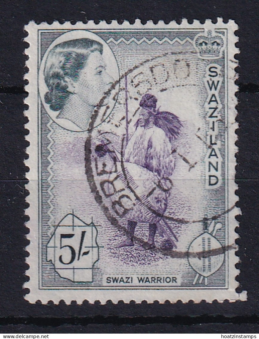 Swaziland: 1956   QE II - Pictorial   SG62   5/-    Used - Swasiland (...-1967)