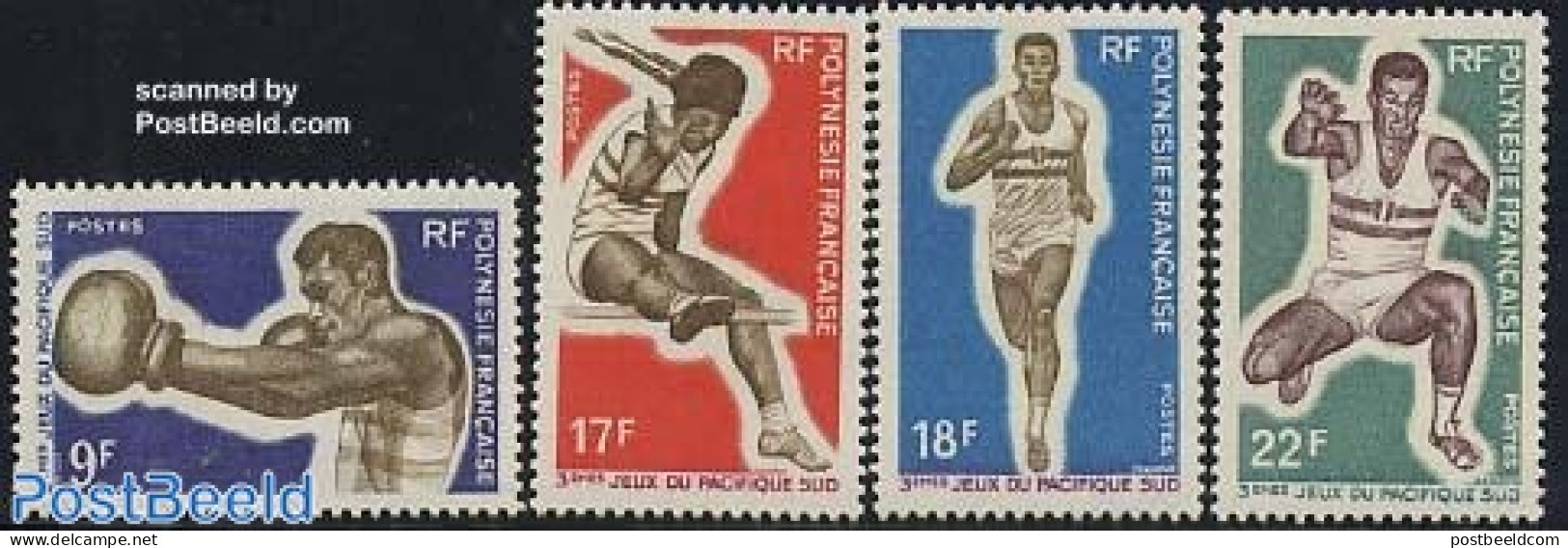 French Polynesia 1969 South Pacific Games 4v, Mint NH, Sport - Athletics - Boxing - Sport (other And Mixed) - Unused Stamps