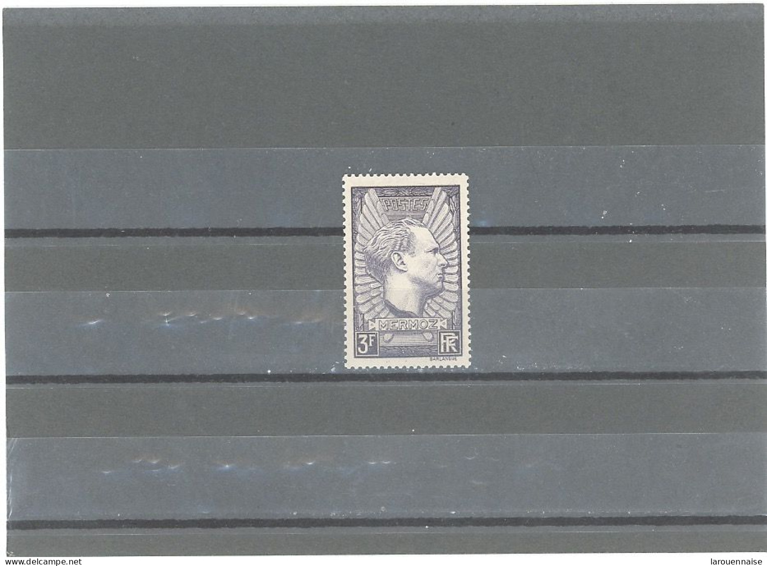 VARIÉTÉS -N°338 B  N**- MERMOZ - VIOLET -GRIS - Unused Stamps