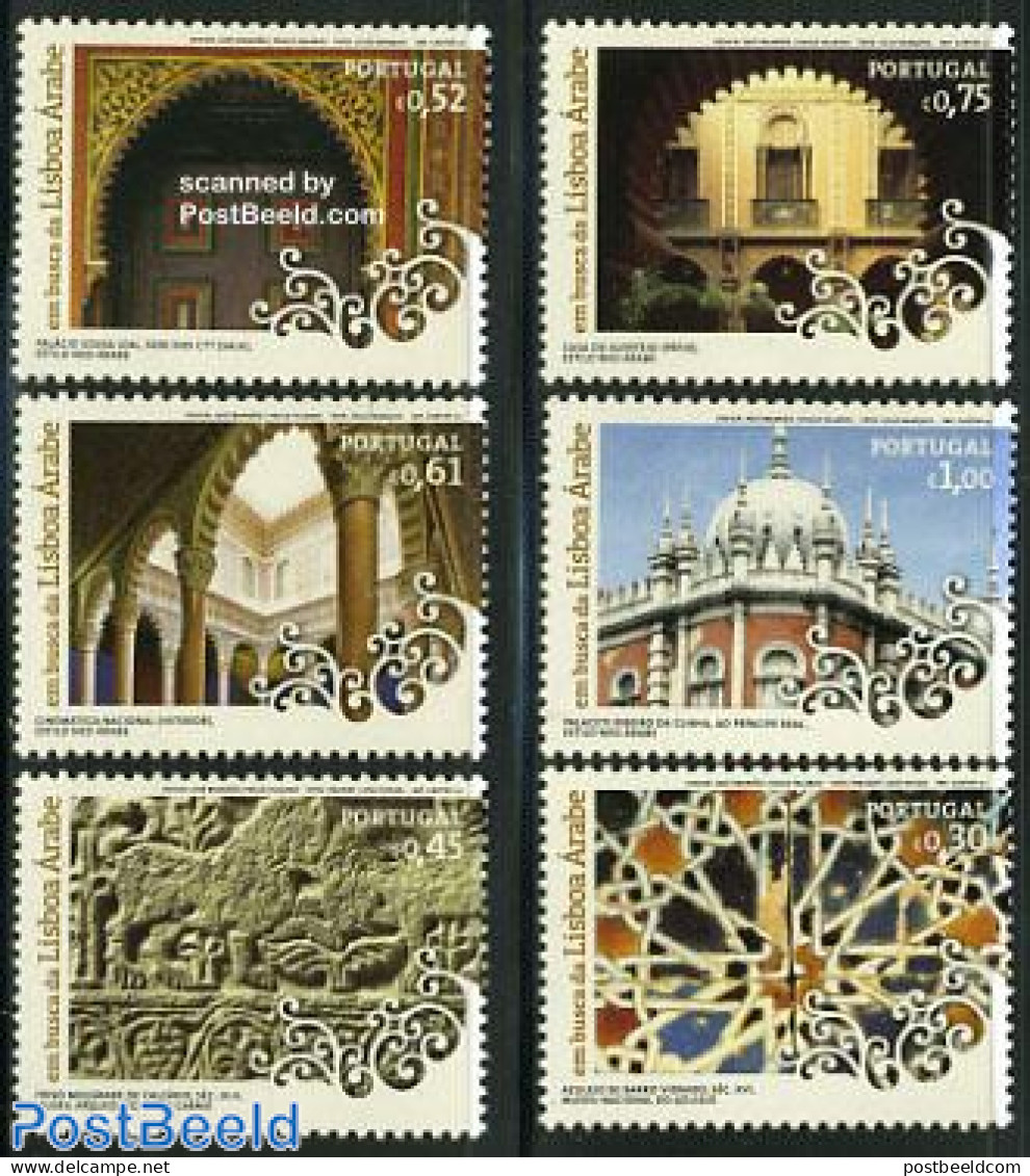 Portugal 2007 Arab Art 6v, Mint NH, Various - Tourism - Art - Architecture - Unused Stamps