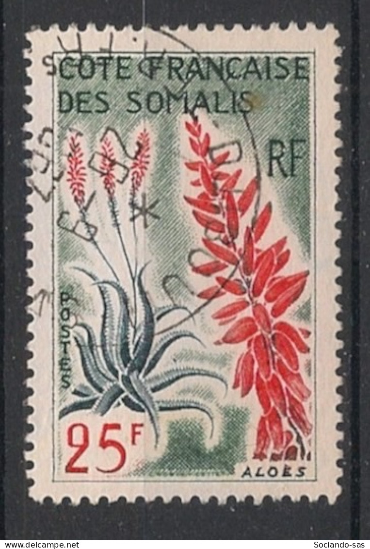 COTE DES SOMALIS - 1966 - N°YT. 327 - Fleurs 25f - Oblitéré / Used - Gebruikt