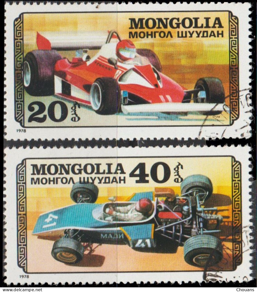 Mongolie 1978. ~ YT 944+946 - Voitures De Course - Mongolie